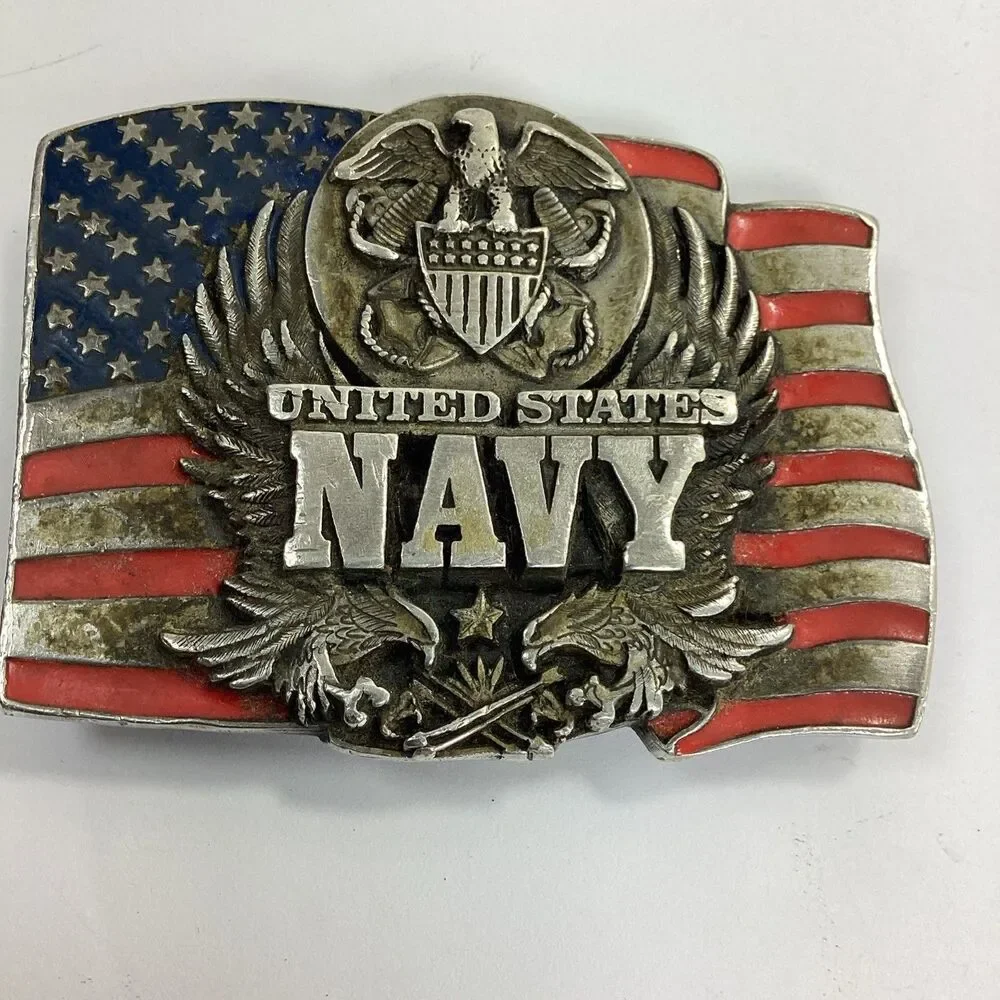 United States Navy Belt Buckle Siskiyou 1994 Made In USA